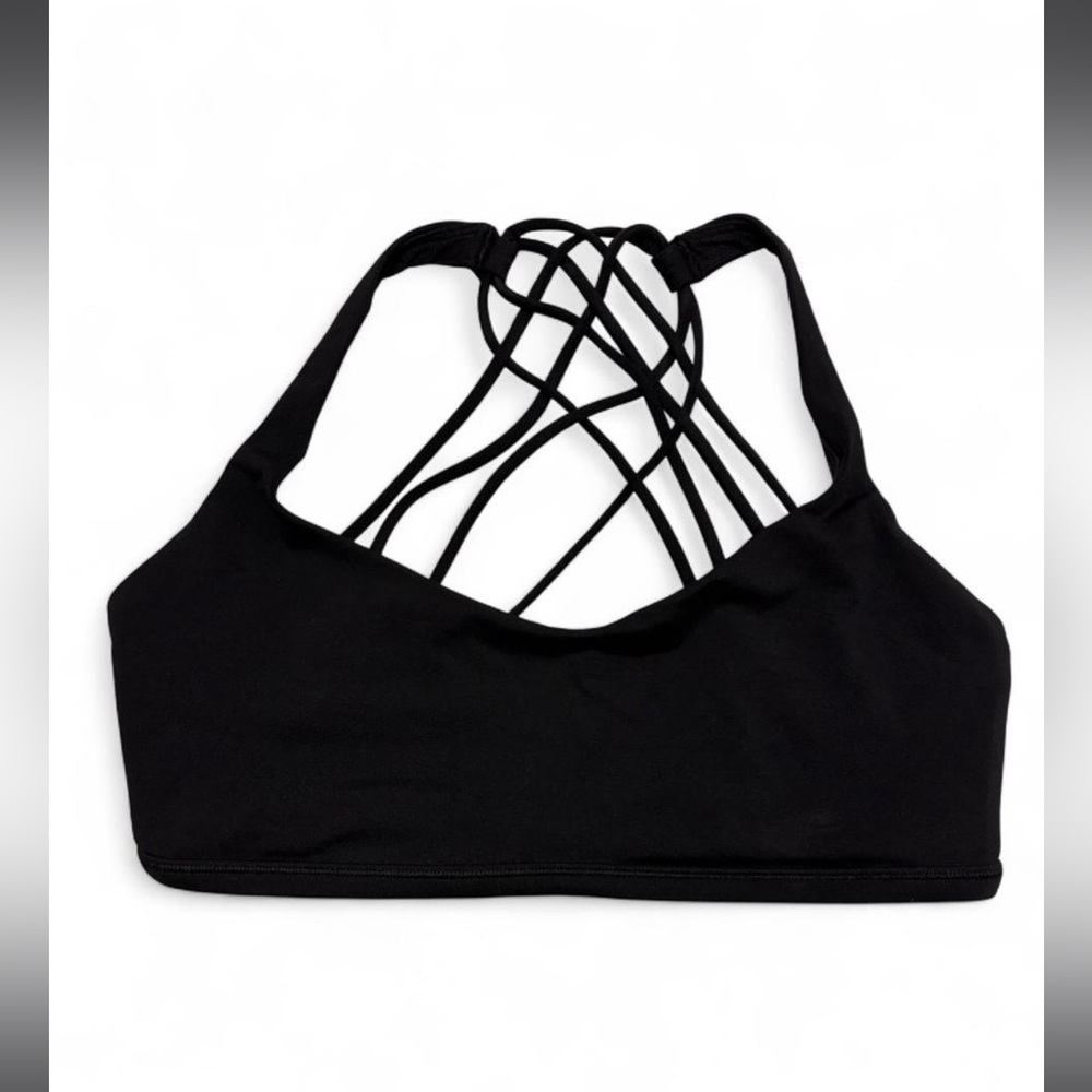 Lululemon free to be wild bra black size 8